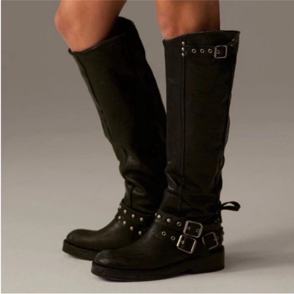 We The Free Shoes - We The Free Janey Tall Engineer Boots Size 6 NIB